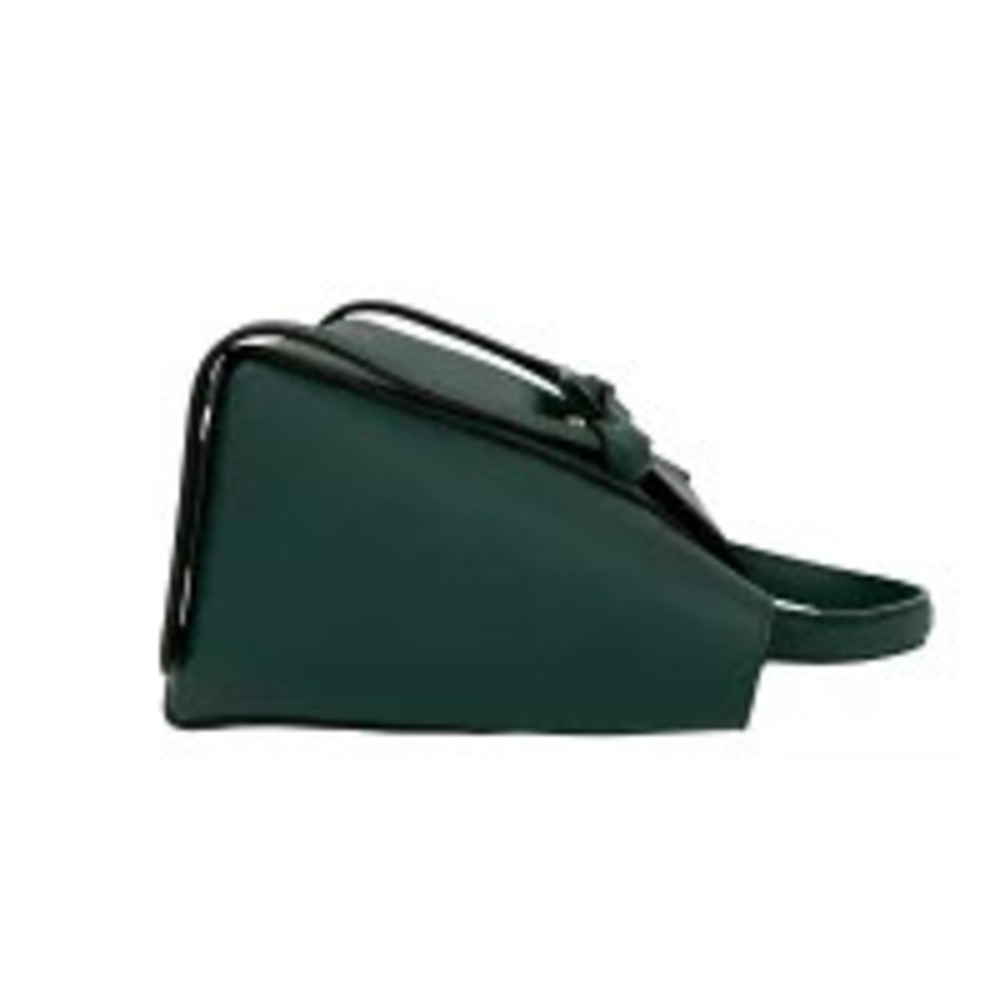 CELINE Belt Bag Leather Handbag Shoulder Clutch Dark Green - Picture 6 of 10
